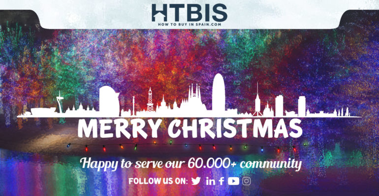 Merry christmas from htbis, your go-to for buying property in Spain.