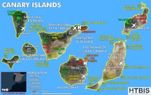 Canary Islands map