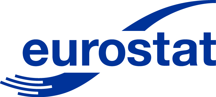 The eurostat logo on a white background.