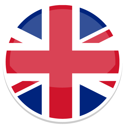 The british flag showcased in a circular shape.