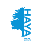 The logo for haya real estate.