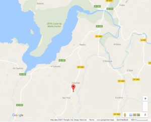 A Google map displaying the location of Cesullas lake.
