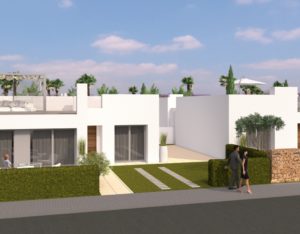 A newbuilding in Pilar de la Horada, Murcia, rendered in 3D and priced under 200.000€.