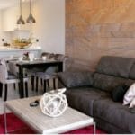 A modern home in Costa Blanca South with a living room and dining room.