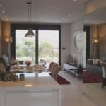 A modern apartment with a kitchen and dining area in Costa Blanca South, Mil Palmeras.