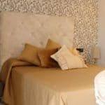 A bed or beds in a room at Casa del Mar, located in Mil Palmeras on the Costa Blanca South.