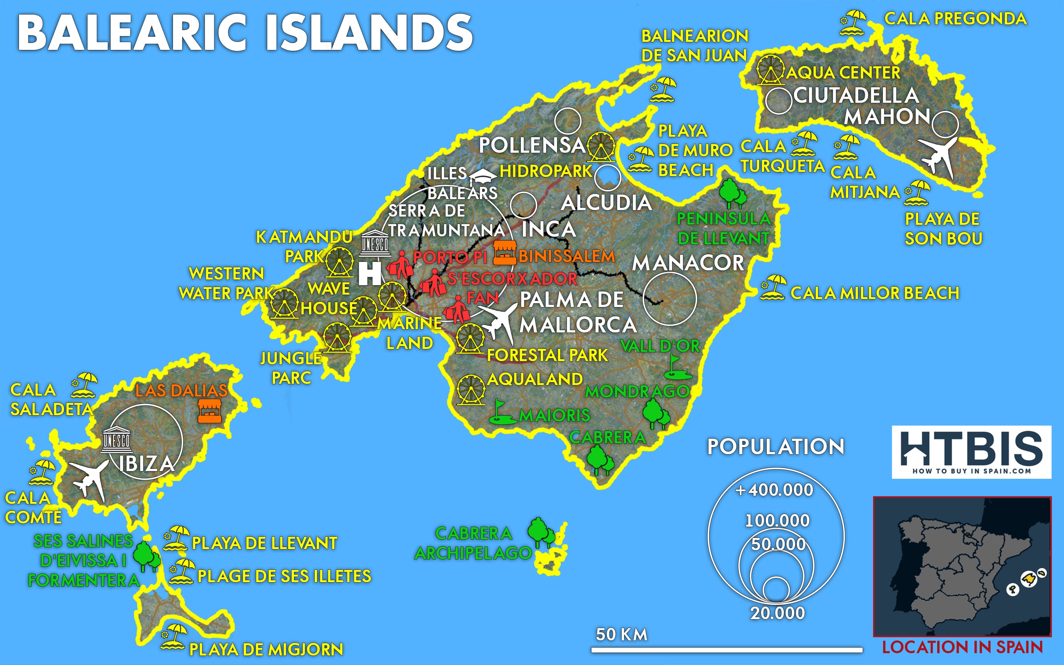 Infographic on the Balearic Islands