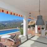 Detached 4 bedrooms Villa in Tolox with a large patio and mountain view.
