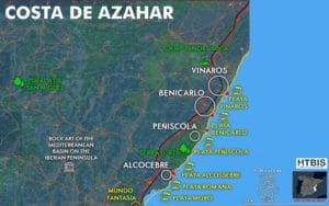 Costa de Azahar map