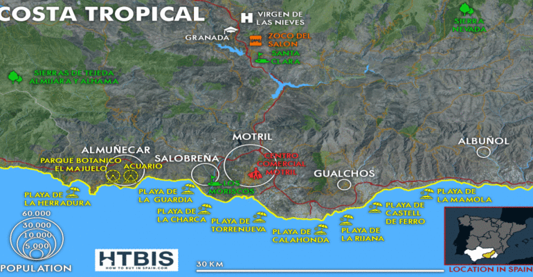Costa Tropical map