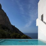 A new build property in Spain with a swimming pool located in the middle of a mountain.