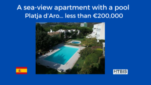 Costa Brava property investment: A sea-view apartment with pool in Platja d'Aro