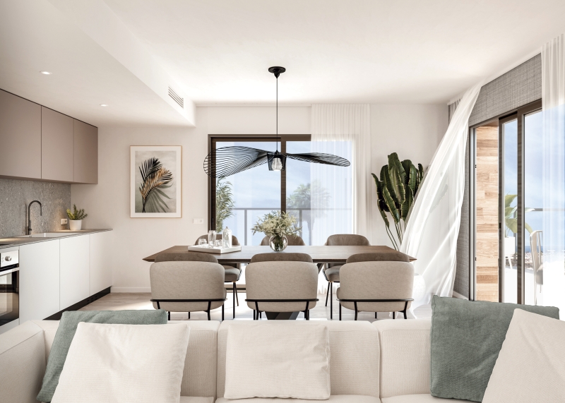 Gran Alicante New build apartment with a view of the sea.