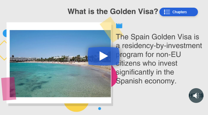 Spanish Golden visa video