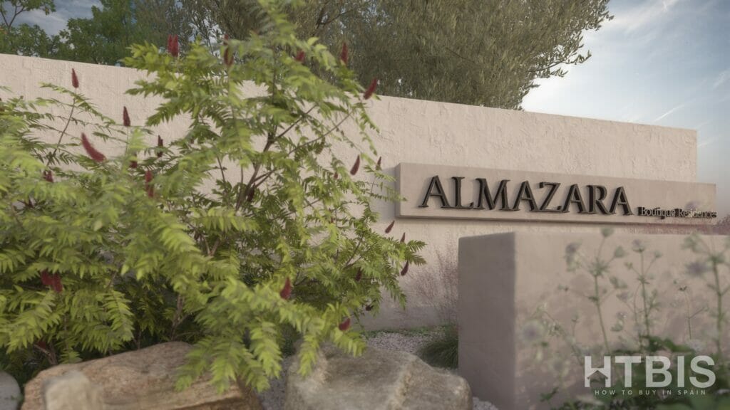 A rendering of the entrance to an apartment in Malaga.