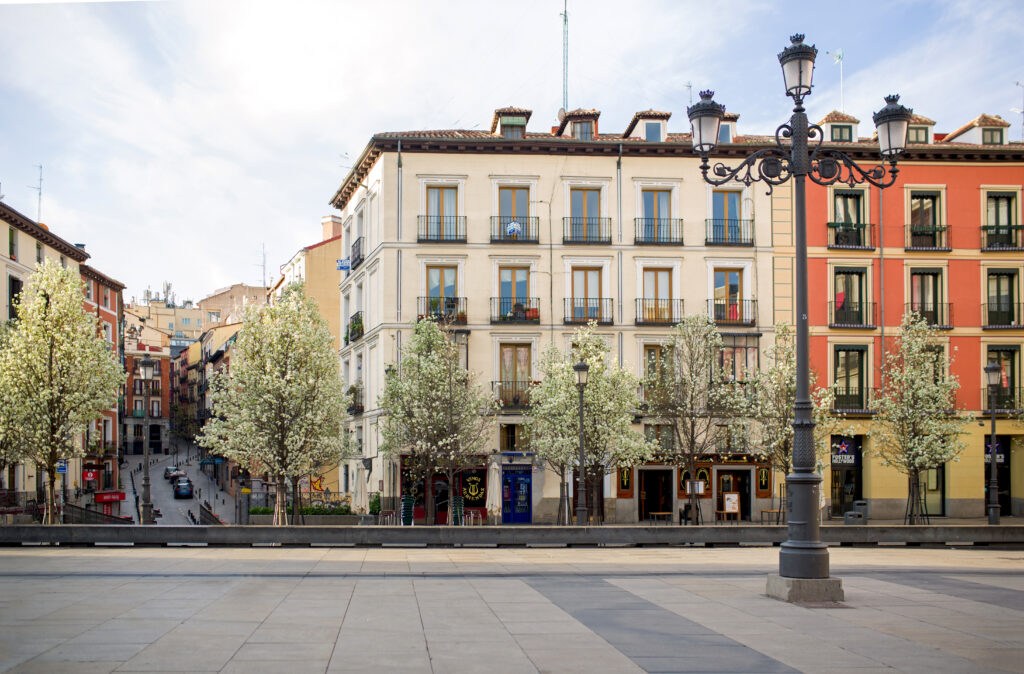 A pedestrian street in Madrid