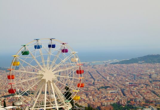 Barcelona city views from Tibidabo